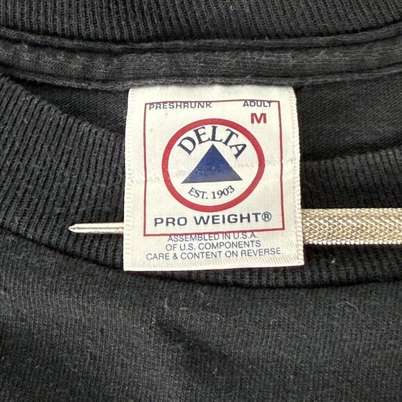 Vintage 90s W.A.S.P. Band Graphic T-Shirt Delta Pro Weight Black Short Sleeve - Picture 5 of 8